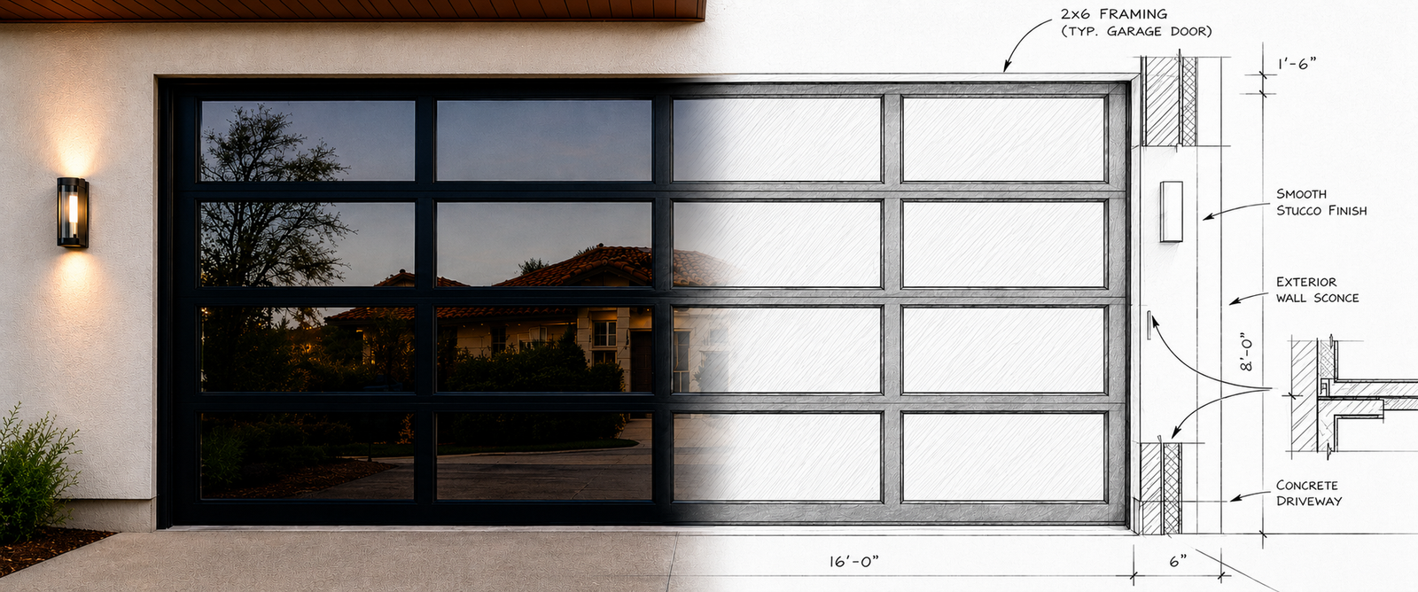 ClearVue Architectural Garage Door Engineering Blueprint